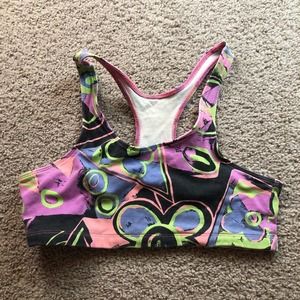 Heatwave Bodywear Women Sports Bra 80s 90s Vintage Workout Large Aerobics